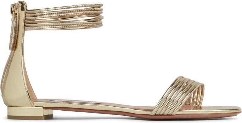 Aquazzura Sway sandalen Goud