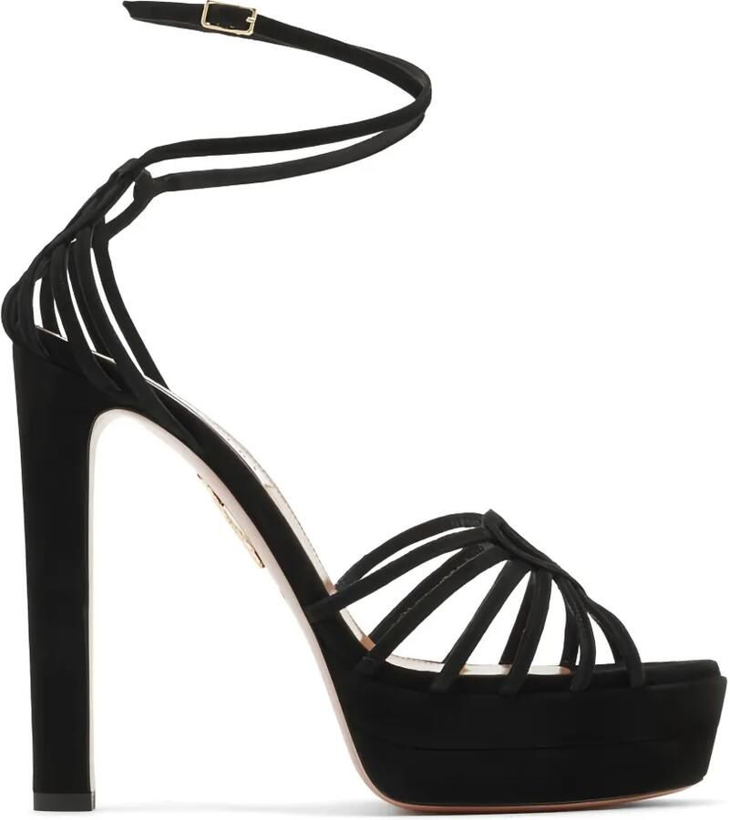Aquazzura Sweetheart sandalen met plateauzool Zwart