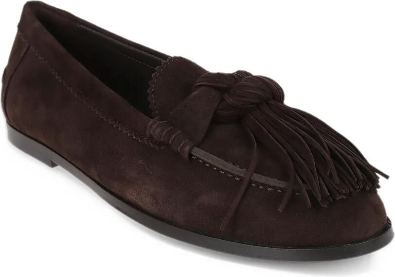 Aquazzura Suède loafers met kwastjes Bruin - Foto 2