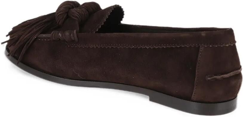 Aquazzura Suède loafers met kwastjes Bruin - Foto 3