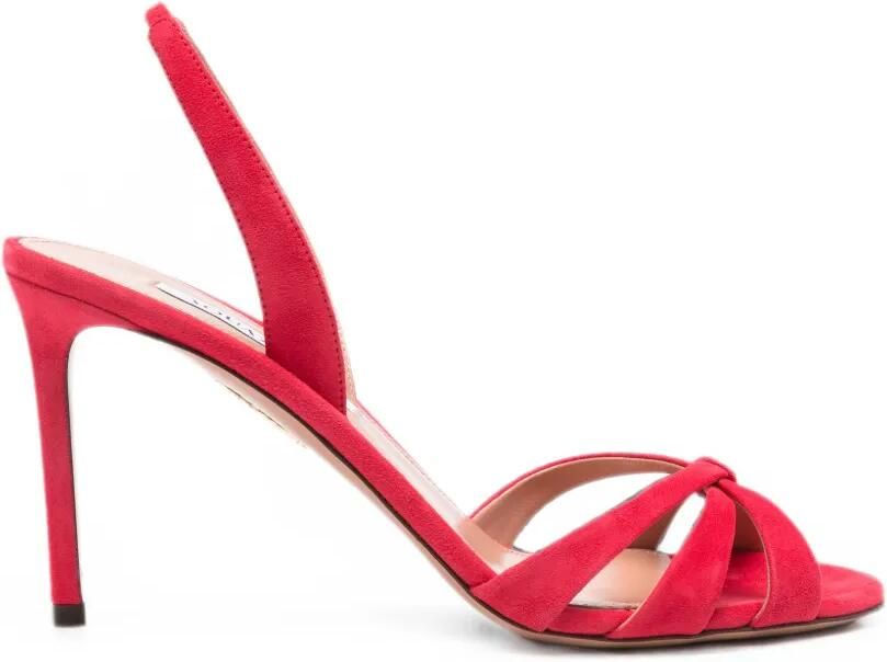 Aquazzura Tati slingback sandalen met hak Rood