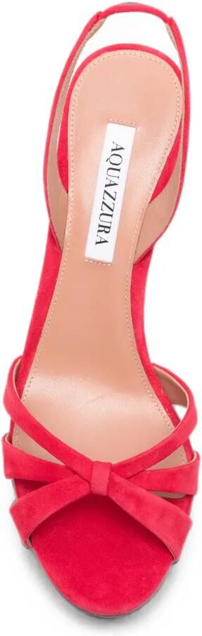 Aquazzura Tati slingback sandalen met hak Rood - Foto 4