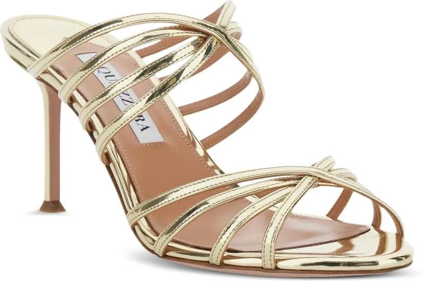 Aquazzura Tell Me 75 mm sandalen met hak Goud - Foto 2