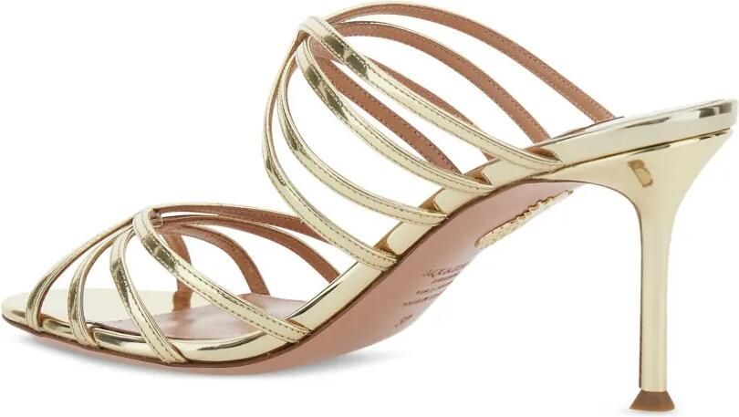 Aquazzura Tell Me 75 mm sandalen met hak Goud - Foto 3
