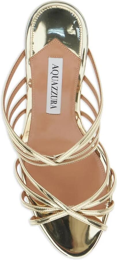 Aquazzura Tell Me 75 mm sandalen met hak Goud - Foto 4