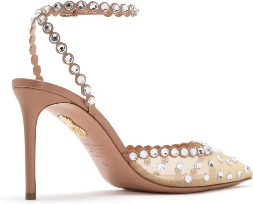 Aquazzura Tequila pumps verfraaid met kristallen Beige - Foto 3