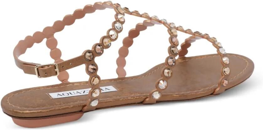 Aquazzura Tequila sandalen met studs Bruin - Foto 3
