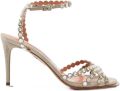 Aquazzura Tequila sandalen verfraaid met kristal Beige - Beige