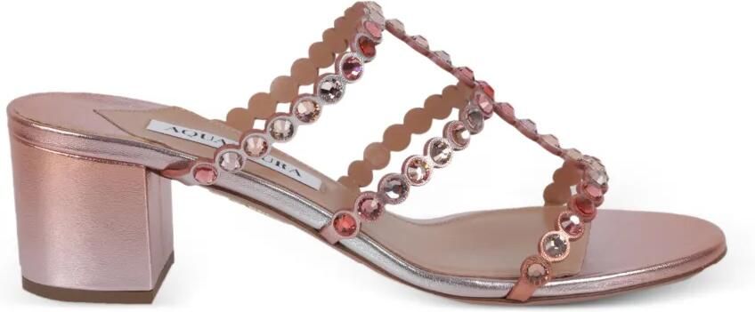 Aquazzura Tequila sandalen verfraaid met kristal Roze