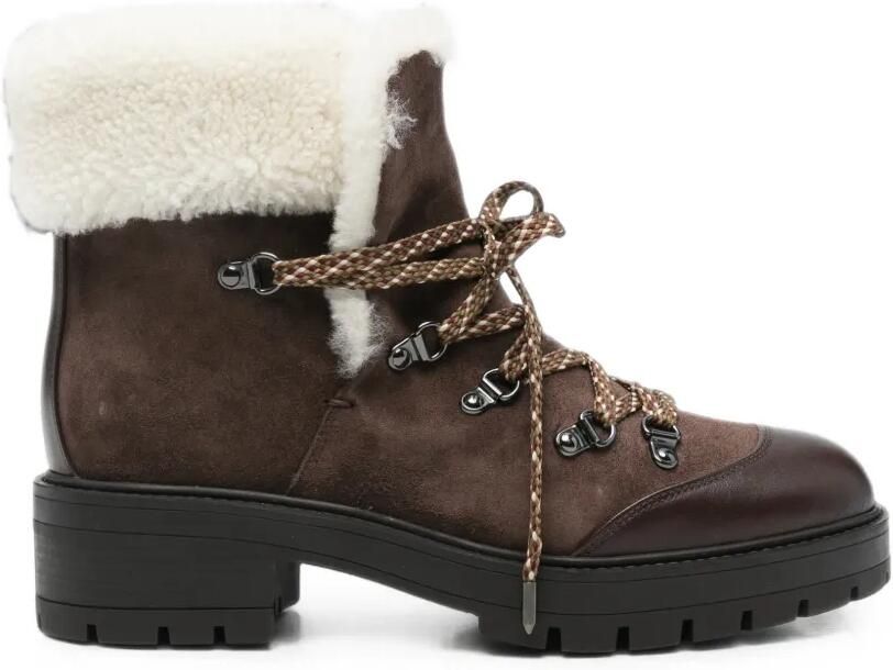 Aquazzura Val d'Isere enkellaarzen Bruin