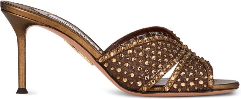 Aquazzura Verfraaide sandalen met open neus Bruin