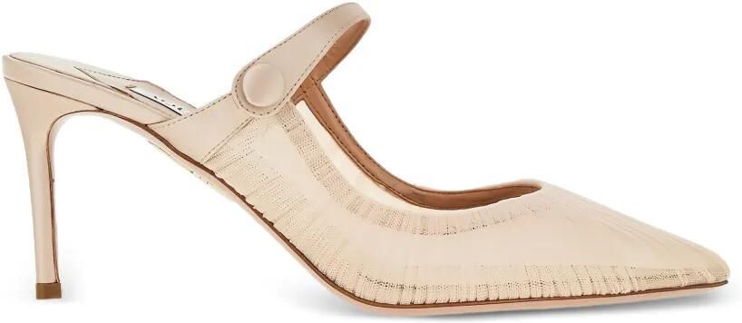 Aquazzura Voil muiltjes met puntige neus en bandjes Roze