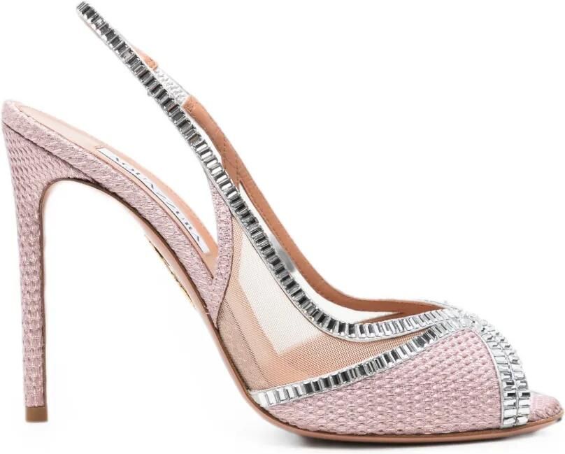 Aquazzura Wild Aurora sandalen verfraaid met kristallen Roze