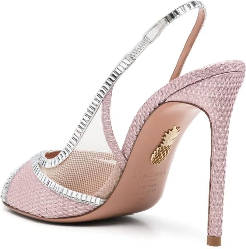 Aquazzura Wild Aurora sandalen verfraaid met kristallen Roze - Foto 3