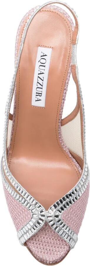 Aquazzura Wild Aurora sandalen verfraaid met kristallen Roze - Foto 4