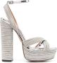 Aquazzura Ari sandalen met plateauzool Zilver - Thumbnail 1