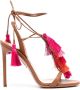 Aquazzura Capri 105mm sandalen met kwastje Bruin - Thumbnail 1