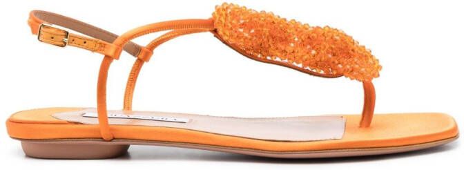 Aquazzura Chain Of Love sandalen Oranje