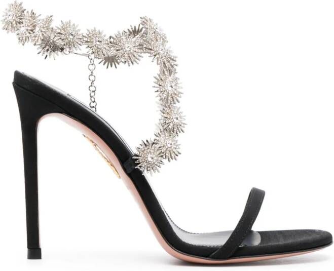 Aquazzura Comet sandalen verfraaid met kristallen Zwart