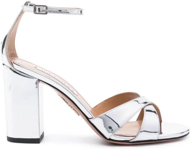 Aquazzura Devon sandalen Zilver