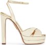 Aquazzura Divine Plateau sandalen met plateauzool Goud - Thumbnail 1