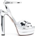 Aquazzura Divine Plateau sandalen met plateauzool Zilver - Zilver