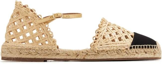 Aquazzura Espadrilles met ronde neus Beige