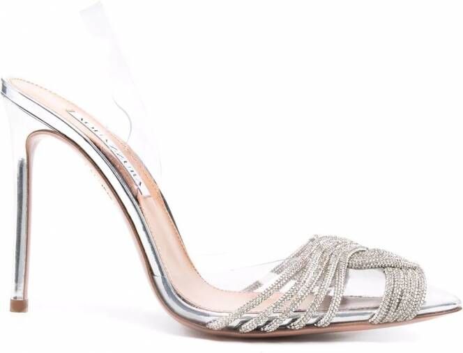 Aquazzura Gatsby sandalen Zilver