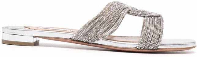 Aquazzura Gatsby sandalen Zilver