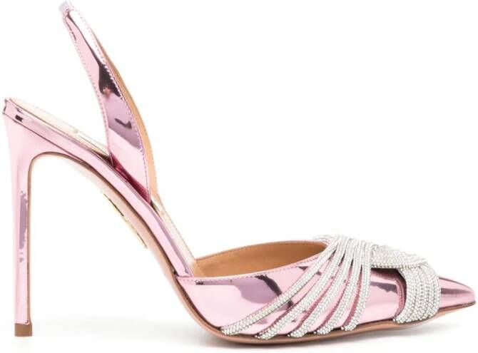 Aquazzura Gatsby slingback pumps Roze