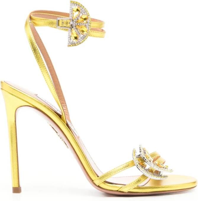 Aquazzura Gin Tonic 15 sandalen Geel