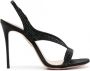 Aquazzura Izzy slingback sandalen verfraaid met kristallen Zwart - Thumbnail 1