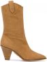 Aquazzura Laarzen met houten hak Beige - Thumbnail 1