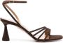 Aquazzura Latour 75mm suède sandalen Bruin - Thumbnail 1