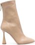 Aquazzura Leren enkellaarzen Beige - Thumbnail 1