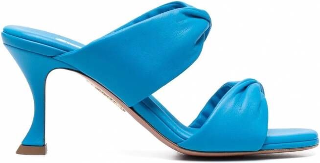 Aquazzura Leren sandalen Blauw