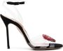 Aquazzura Love Me 115mm pumps met kristallen hart Zwart - Thumbnail 1
