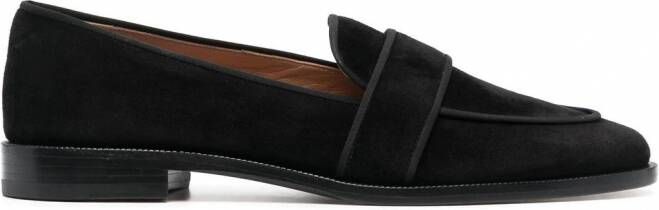 Aquazzura Martin suède loafers Zwart