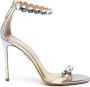 Aquazzura Maxi-Tequila leren sandalen Geel - Thumbnail 1