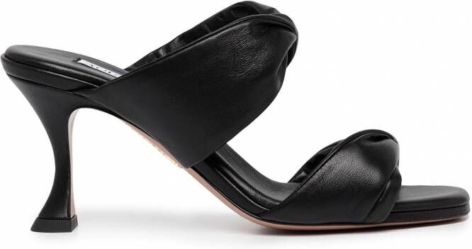 Aquazzura Muiltjes met open neus Zwart