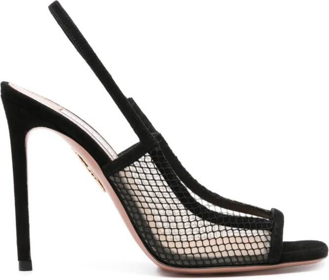Aquazzura Sandalen met mesh Zwart