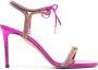 Aquazzura Sandalen verfraaid met kristal (100 mm) Roze - Thumbnail 1