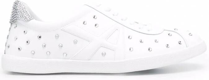 Aquazzura Sneakers verfraaid met kristallen Wit