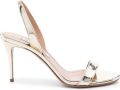 Aquazzura So Nude metallic slingback sandalen Goud - Goud