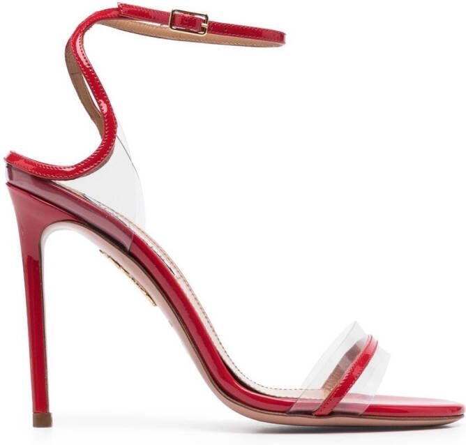 Aquazzura Sting lakleren sandalen Rood