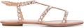 Aquazzura Tequila sandalen verfraaid met kristal Beige - Beige