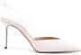 Aquazzura V Plexi Sling leren pumps Roze - Thumbnail 1