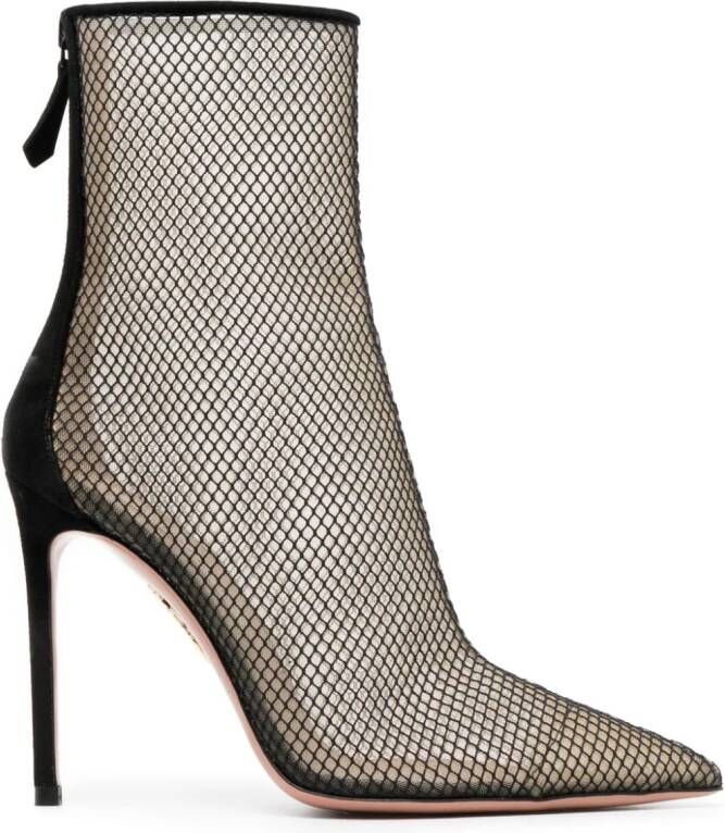Aquazzura Wild Thoughts enkellaarzen Zwart