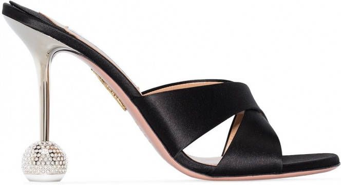 Aquazzura Yes Darling muiltjes Zwart