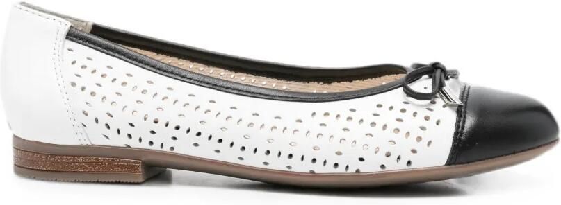 ARA Ballerina's met geperforeerd detail Wit